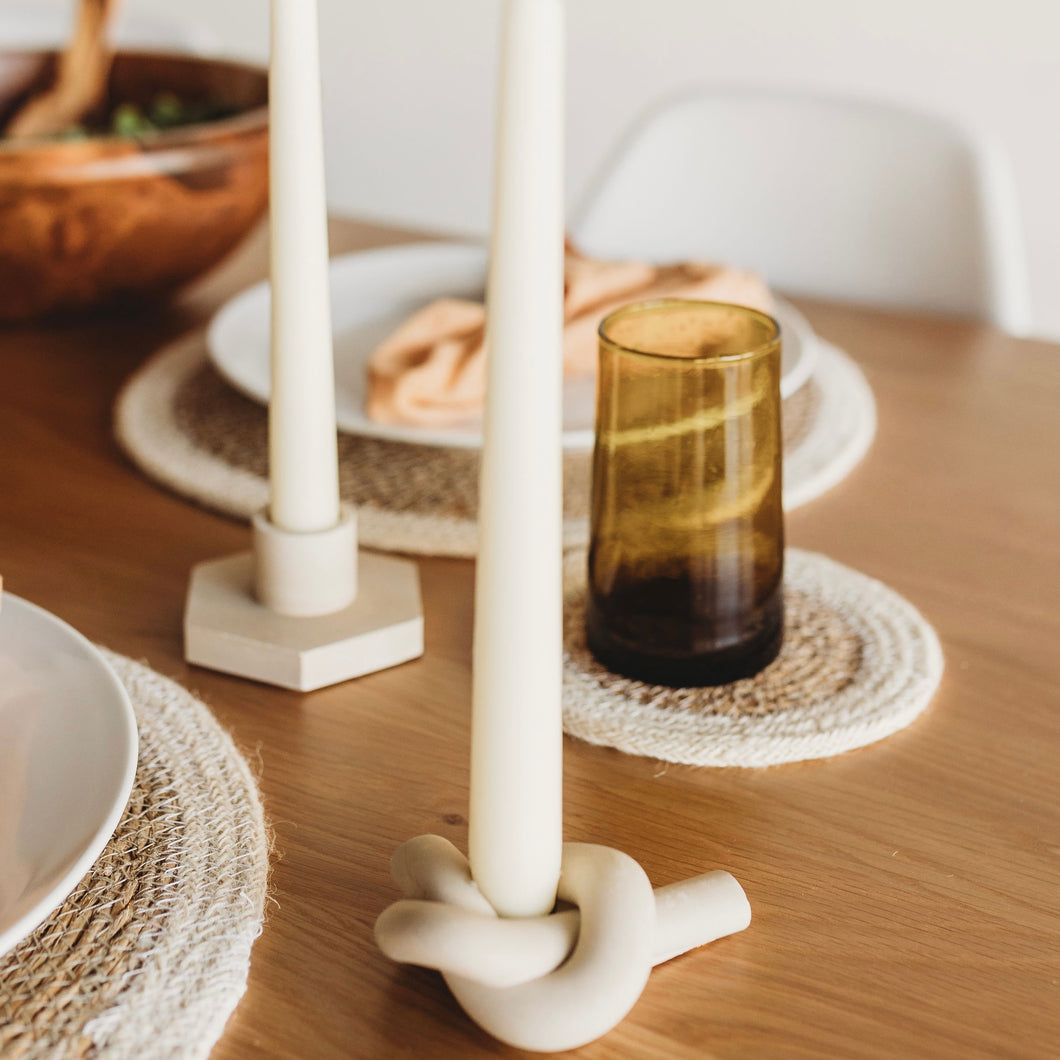 McIntyre& Concrete Knot Candle Holder