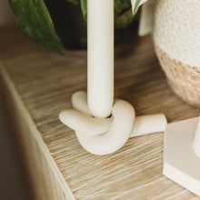 Load image into Gallery viewer, McIntyre&amp; Concrete Knot Candle Holder
