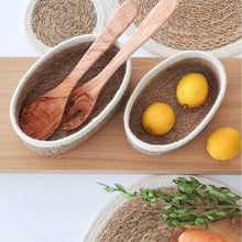 Load image into Gallery viewer, Korissa Hand Woven Wicker Savar Oval Basket | Set of Three
