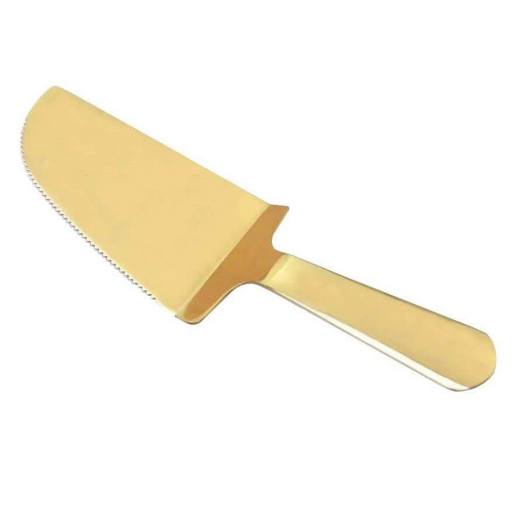Gold Cake Knife/Server