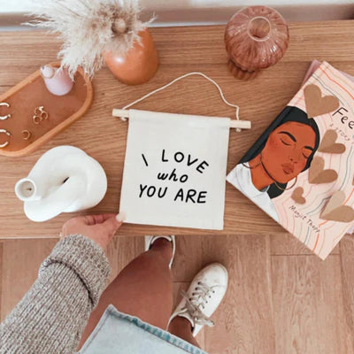 I Love Who You Are Hang Sign - Baby Products